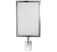 Artibetter Commercial-Grade Stanchion Top Sign Frames - A4 Vertical Poster Display Frames for 5m Floor Standing Holder Business Store Sign Holders (Vertical Version)
