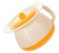 Artibetter Commode Bucket Portable Urinal Pot with Lid for Bedroom and Home, Suitable for Adults and Disabled, Thickened Plastic Bedpan Urine Container Random Color