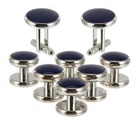 Artibetter Copper Cuff Links Set for Men 8pcs Classic round French Style Shirt Cuff Studs, Rust-resistant Craftwork Suitable for Business and Wedding