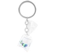 Artibetter Creative Resin Fish Water Bag Keychain, Tropical Fish Pendant, Decorative Key Ring for Bags and Accessories, Women’s Novelty Charm