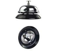 Artibetter Creative Silver Hand-pressing Fashion Call Bell for Restaurant Reception Service Loud Clear Ring Desk Bell for Hotels Bars Kitchens Portable Lightweight Customer Calling