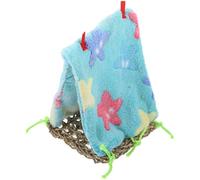 Artibetter Creative Triangle Parrot Tent Nest Made of Plush, Rest Nest and Play Area for Birds, for Decorating Your Living Space or Home Decoration Color Style