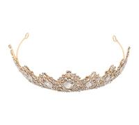 Artibetter Crystal Crown Tiara for Wedding Birthday Halloween Party Sparkling Rhinestone Princess Hair Band Royal Bridal Headpiece Accessory
