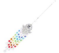 Artibetter Crystal Pendant Evil Eye Suncatcher for Windows, Garden Decoration with Metal Chain, Easy to Carry and Decorate, Beautiful Appearance for Home and Garden
