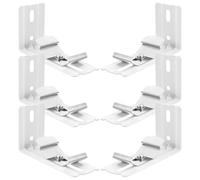Artibetter Curtain Track Vertical Blind L Brackets Metal 6Pcs L Shape for Easy Mounting Window Blind Accessories Suitable for Lounge and Conservatory