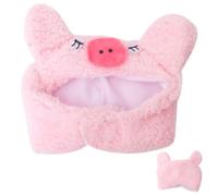ARTIBETTER Cute Pink Cotton Pet Hat for Cats and Kittens, Comfortable Fit Pig-shaped Headwear, Easy to Carry Lovely Daily Life and Wedding Costume Accessory