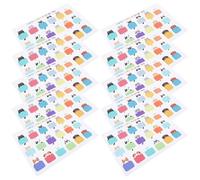 Artibetter Cute Tag Stickers for Kids Easy to Paste and Use 10 Sheets with 18 Paper Blank Labels Per Sheet for Bottles and Household Items Classification