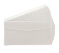 Artibetter Design Paper Simple and Elegant 50pcs White Invitation Card Envelopes Good Adaptability and Reusable Features, Translucent Style for Meetings and Graduation Ceremonies