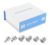 Artibetter Diamond Microdermabrasion Tips 180 Grit Replacement Heads with Crystal Surface for Facial Skin Exfoliation and Renewal, Precision Beauty Accessories Suitable for Home and Salon Use