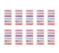 Artibetter Disposable Breathable Adhesive Bandages for Wounds with Pe Material, 10 Sheets 60pcs Cartoon Wound Stickers Suitable for Camping and First Aid Use