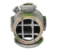 Artibetter Diver's Helmet Decor Underwater Fish Playing Place Simulation Helmet Craft Resin Aquarium Ornament for Fish Tank and Aquatic Animals