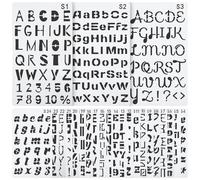 ARTIBETTER DIY Letter Drawing Mold Letter Template Pet Material Simple Design Practical Use for Family and Friends Art Works Create Pretty Paintings