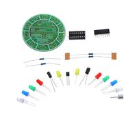 ARTIBETTER DIY Rotating Colorful LED Light Kit Electronics Experiment for Science Projects Self-Assembly Water Flowing Light Set Educational STEM Toy
