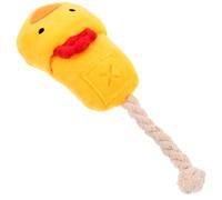 Artibetter Dog Puppy Funny Molar with Teeth Cleaning and Training Features, Bite-resistant Plush and Cotton Rope Chew in Shoe Shape, Squeaky Dog for Interactive Play and Dental Health