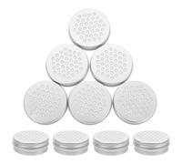 Artibetter Dog Scent Tins Dog Scent Work Tins Aluminum Tin Jars 10pcs 60ml Refillable Metal Round Tins Empty Travel Containers with Hollow Screw Lid for Candle Making and Air Freshener C