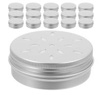 Artibetter Dog Scent Training Containers with Screw 20pcs 60ml Vented Aluminum Tins for Improved Scent Detection and Durability, for Intensive Training and Dog Nosework Sessions