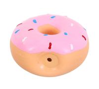 Artibetter Donut-shaped Talking Toys Flexible Tough Interactive Squeaky Ring Toy for Small Medium Large Dogs Puppy