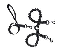 ARTIBETTER Double Head Dog Leash Nylon Pet Pulling Strap with Dual Clips for Walking Convenient One-hand Control Strong Traction Rope for Training and Outdoor Use