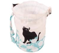 Artibetter Drawstring Bag Adorable Japanese Style Cat Purse Lightweight Beige Cloth with Fine Workmanship Featuring Unique Design, for Phone, Keys and Daily Essentials