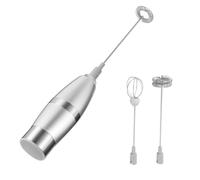 ARTIBETTER Electric Milk Frother Suitable for Mixing Protein Powder and Beating Eggs Stainless Steel Handheld Coffee Mixer with 3 Whisk Heads for Cafe and Kitchen