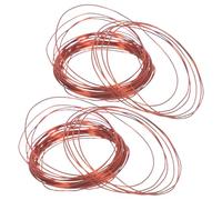 ARTIBETTER Electromagnetic Experiment Solenoid Copper Wire, 2 Rolls, Copper, for Bonsai and Plants, Easy Assembly, Flexible Design, Learning in Classrooms, Academic Explorations