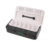 ARTIBETTER Electronic Medicine Organizer with Alarm Clock for Elderly, PC Material, Sealed Design, Three Or Six Compartments, Visual LED Display, Reminds You to Take Medicine Daily