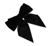 Artibetter Elegant Black Velvet Cloth Bow Brooch Pin for Women, Reusable and Not Easy to Break or Deform, for Important Meetings and Parties as A Uniform Lapel Pin