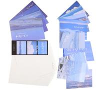 Artibetter Elegant Letter Stationery Set with Blue Decorative Paper and Envelopes for Writing Love Letters and Notes, Creative Paper Kit for Fluent Writing and Romantic Correspondence