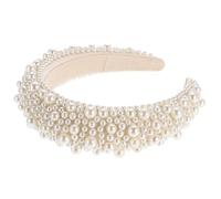 Artibetter Elegant Pearl Hairband for Women with Comfortable Structure Design, Lightweight and Stylish Headband Suitable for Parties and Makeup Use, Chic Hair Accessory with Unique Baroque