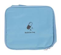 Artibetter Emergency Storage Bag Pouch Portable Medicine Bag Oxford Cloth Fully Opened Design Long Life Use Compact First Aid Organizer for Travelling and Office Drawer