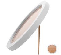 ARTIBETTER European Style round Picture Frame 8 Inch White Decorative Photo Frame Wall Hanging and Tabletop Display Stand for Home Décor