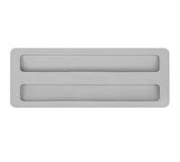 Artibetter Extended Kitchen Toaster Lid Protector Dust Cover for Bread Maker, Two-Piece Gray Silicone Breakfast Machine Lid Compatible with Automatic Toaster Oven