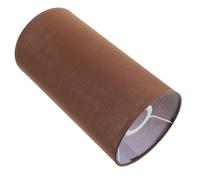 ARTIBETTER Fabric Drum Lampshade Cylinder 14cm x 26cm Coffee Brown, Rustic Pendant Light Shade Replacement for Table Lamp, Hotel and Restaurant Fabric Lamp Cover