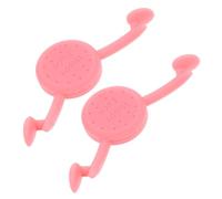 Artibetter Facial Exerciser Smile Face 2pcs Pink Trainer Dimple Maker Silicone with Comfortable Wear and Teeth Aligning Feature, for Facial Muscle Training and Neckline for Women and Girls
