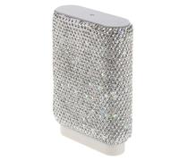 Artibetter Fancy Pill Organizer Sturdy Construction and Separate Sections with 6 Compartments for Daily Medication Compact Pill Box with Rhinestones for Morning Noon for Purse