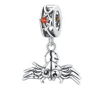 Artibetter Fashionable Sterling Silver Zircon Spider Pendant Bracelet Charm for Halloween Jewelry Making Unique Chic Accessory for Women and Men Durable and Eye Catching Design for Parties