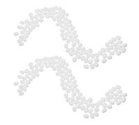 Artibetter Faux Beads with Unique Design Irregular 200pcs White Easy to String Abs Spacer Beads for Jewelry Making for Earrings and Pendants Crafts