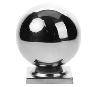 ARTIBETTER Fence Post Cap Handrail End Caps Round Post End Caps for Handrail Stair Newel Guardrail Tube Stainless Steel Stair Handrail Sealing Covers Stair Handrail Plugs Silver 80mm