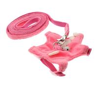 Artibetter Ferret Walking Leash Comfortable Short Plush Non-woven Fabrics Anti-escaping Pet Harness Outdoor Walking Practical Small Pet Harness Kit Ferrets