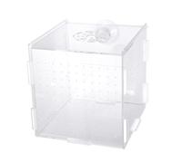 Artibetter Fish Tank Easy to Fix Breeding Isolation Box Acrylic with Suction Cups Prevents Attack from Adult Fish Suitable for Guppies in Aquarium Incubators