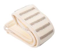Artibetter Foldable Skin-friendly Flax Bathing Washcloth Long Back Scrubber Towel Exfoliating Shower Towel for Deep Body Cleaning and Spa Bath Use