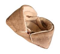 Artibetter Foldable Warm Pet Mat for Dogs and Cats, Plush Thickened Sleeping Pad with Portable Design, for Chilly Regions and Home Use, Soft Brown Lint Material Pet Bed Mat