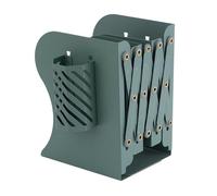 Artibetter Folding Book Shelf Desk Bookends for Classroom and Home Use, Iron Material with Firm Construction and Anti-slip Design, Creative Green Cartoon Style Desktop Book Stand