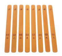 Artibetter Fortune Telling Bamboo Sticks 8Pcs Vintage Divination Tools Three-Line Trigrams for Buddhist Rituals