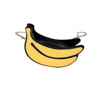 Artibetter Funny Fruit Shape Single Shoulder Bag Pu Crossbody Bag Stylish Polyester and Young Ladies at Work Or School Moderate Capacity Shell Shape