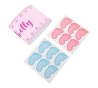 Artibetter Gender Reveal Party Game Set Decorative Patterns Included with PVC Growth Chart and Voting Stickers for Shower and Gender Reveal Party