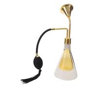 ARTIBETTER Glass Diffuser for Essential Oils with Hand Pump, Elegant Golden Aroma Device Featuring Multilayered Aroma Space and Scent Comparison for Home and Quiet Offices