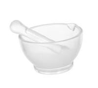 ARTIBETTER Glass Mortar Pestle Food-grade Laboratory Powder Mixer Bowl for Medicine Grinding and Spice Crushing Smooth Surface for Easy Cleaning Multi-purpose Pharmacy and Kitchen Tool