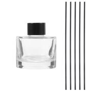 ARTIBETTER Glass Reed Diffuser Set with Diffuser Sticks Refillable Aromatherapy Bottle for Living Space and Office with Elegant and Unique Design