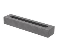 Artibetter Graphite Ingot Mold Strip Shape with Oil Groove Corrosion-Resistant Casting Crucible for Small Volume Gold Silver Melting and Refining High Thermal Conductivity Metal Melting Tool